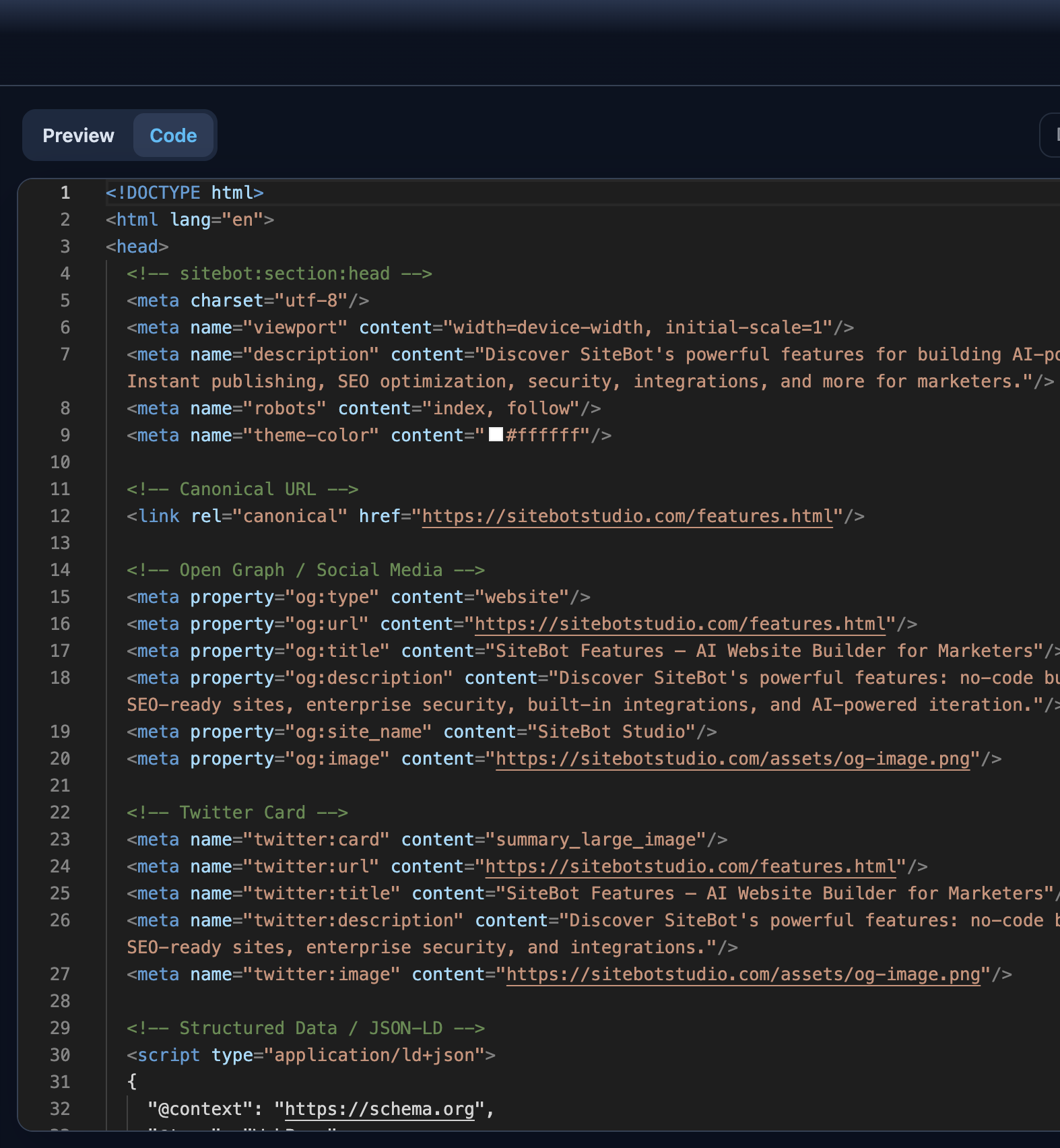 Clean HTML and Tailwind CSS code