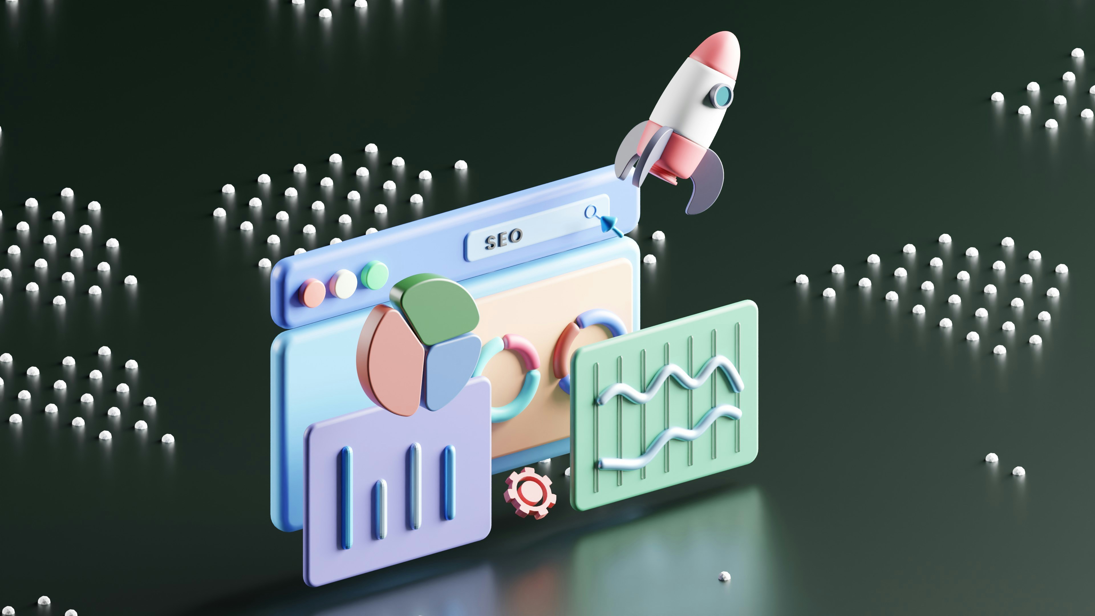 SEO optimization dashboard with rocket growth symbol - Photo by Growtika on Unsplash